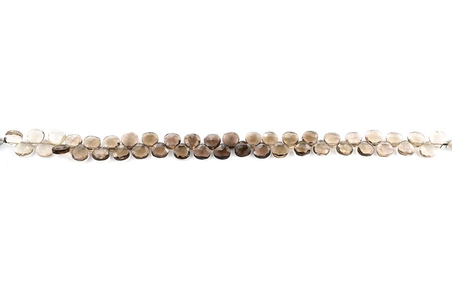 Smokey QTZ 7mm Faceted Heart (Calibrated), additional view