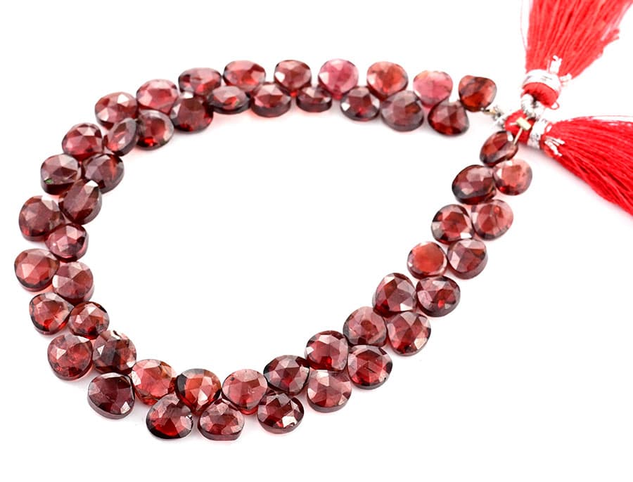 Garnet 7mm Faceted Heart (Calibrated), additional view