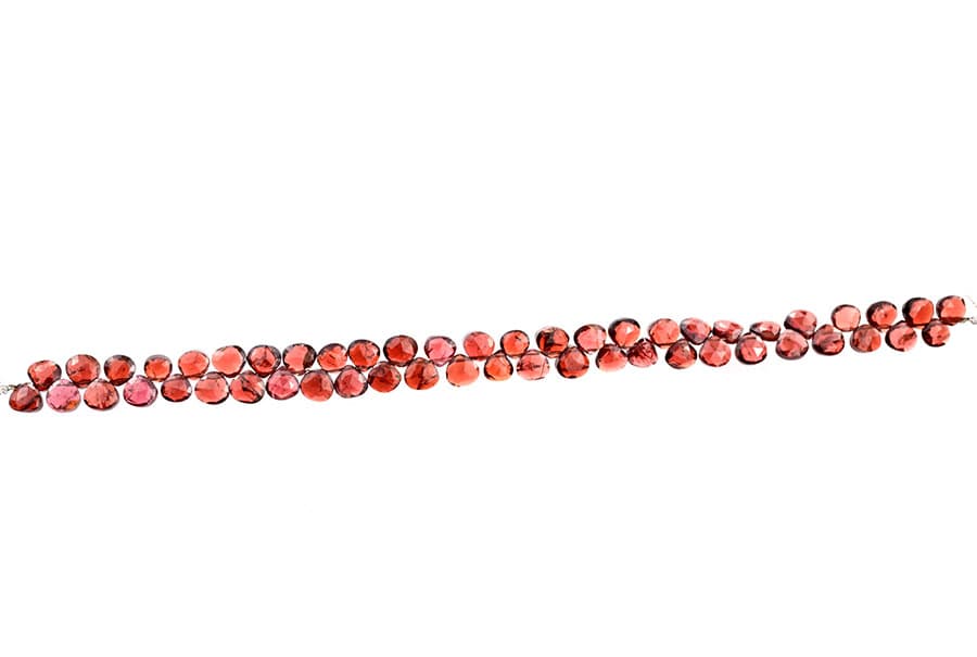 Garnet 7mm Faceted Heart (Calibrated), additional view