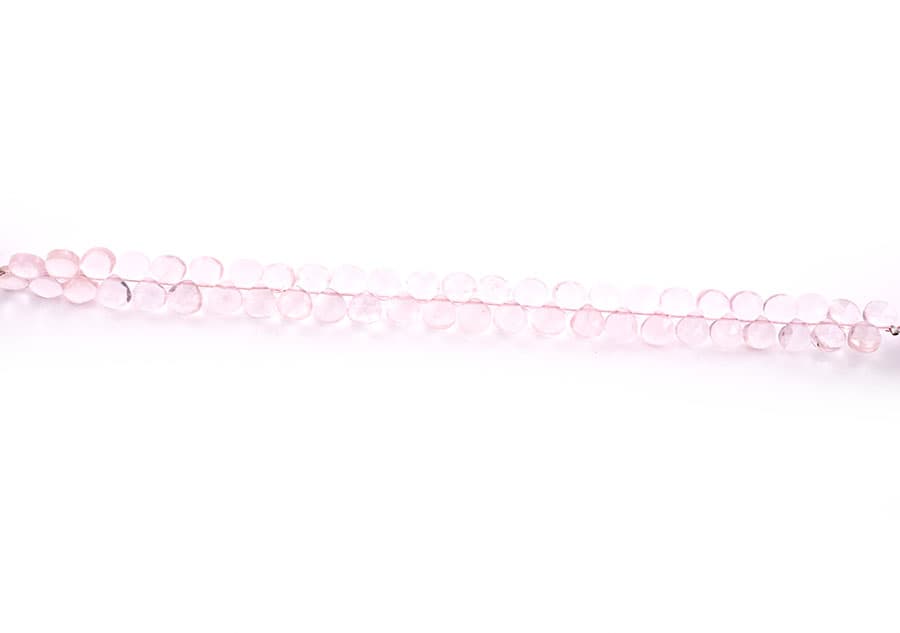 Rose Quartz 7mm Faceted Heart (Calibrated), additional view