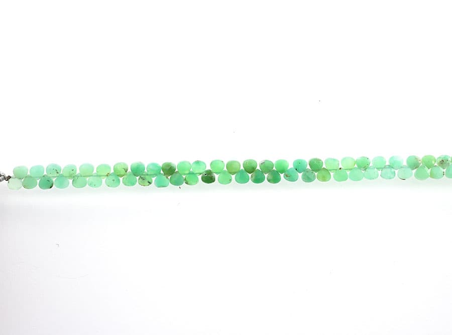 Chrysoprase 5mm Faceted Heart (Calibrated), additional view