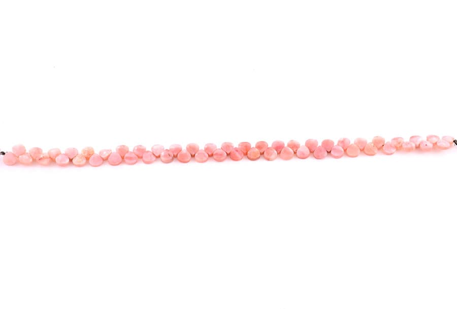 Pink Opal 5mm Faceted Heart (Calibrated), additional view