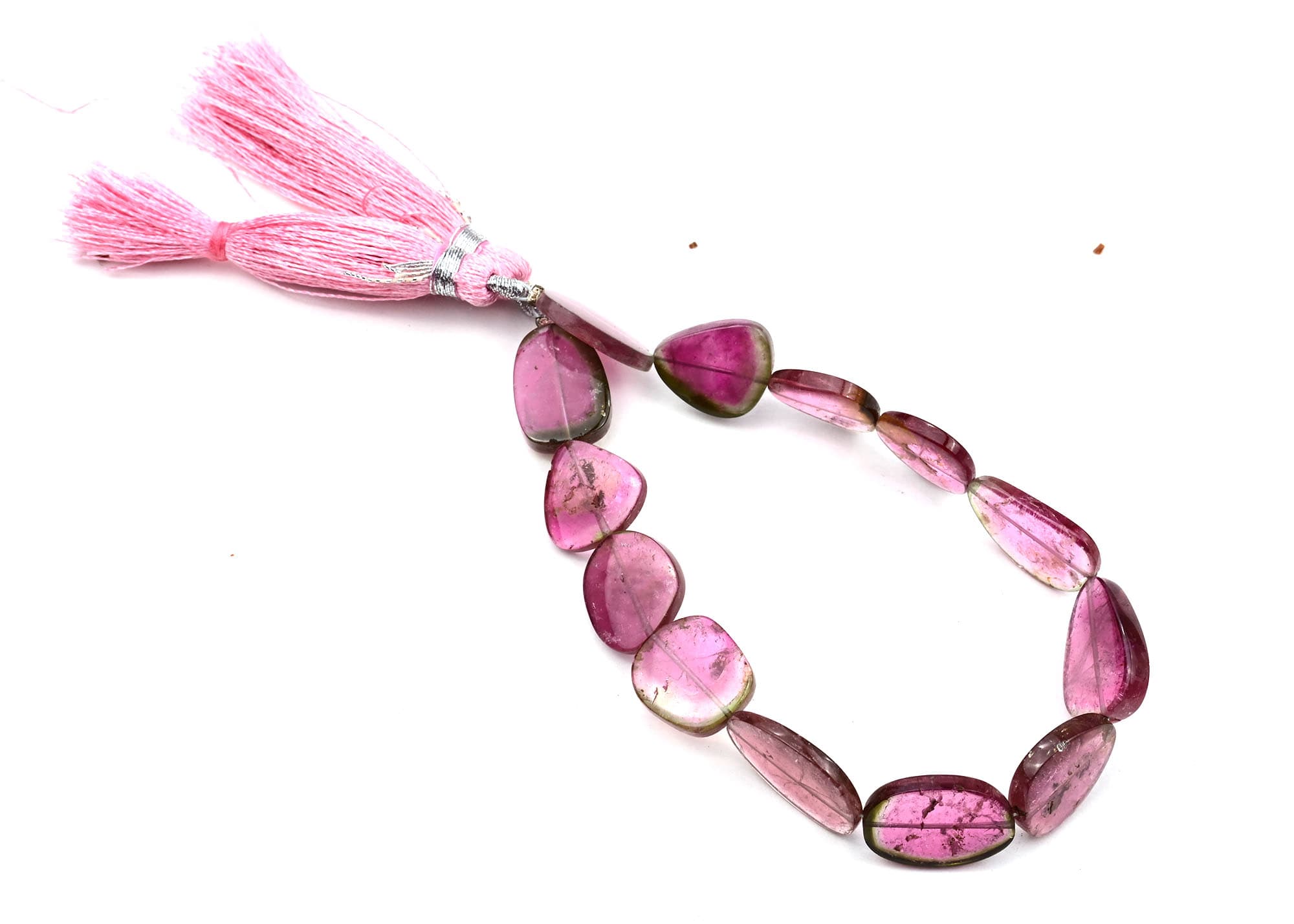 Watermelon Tourmaline Free Size Organic Cut Slices 85CTS, additional view