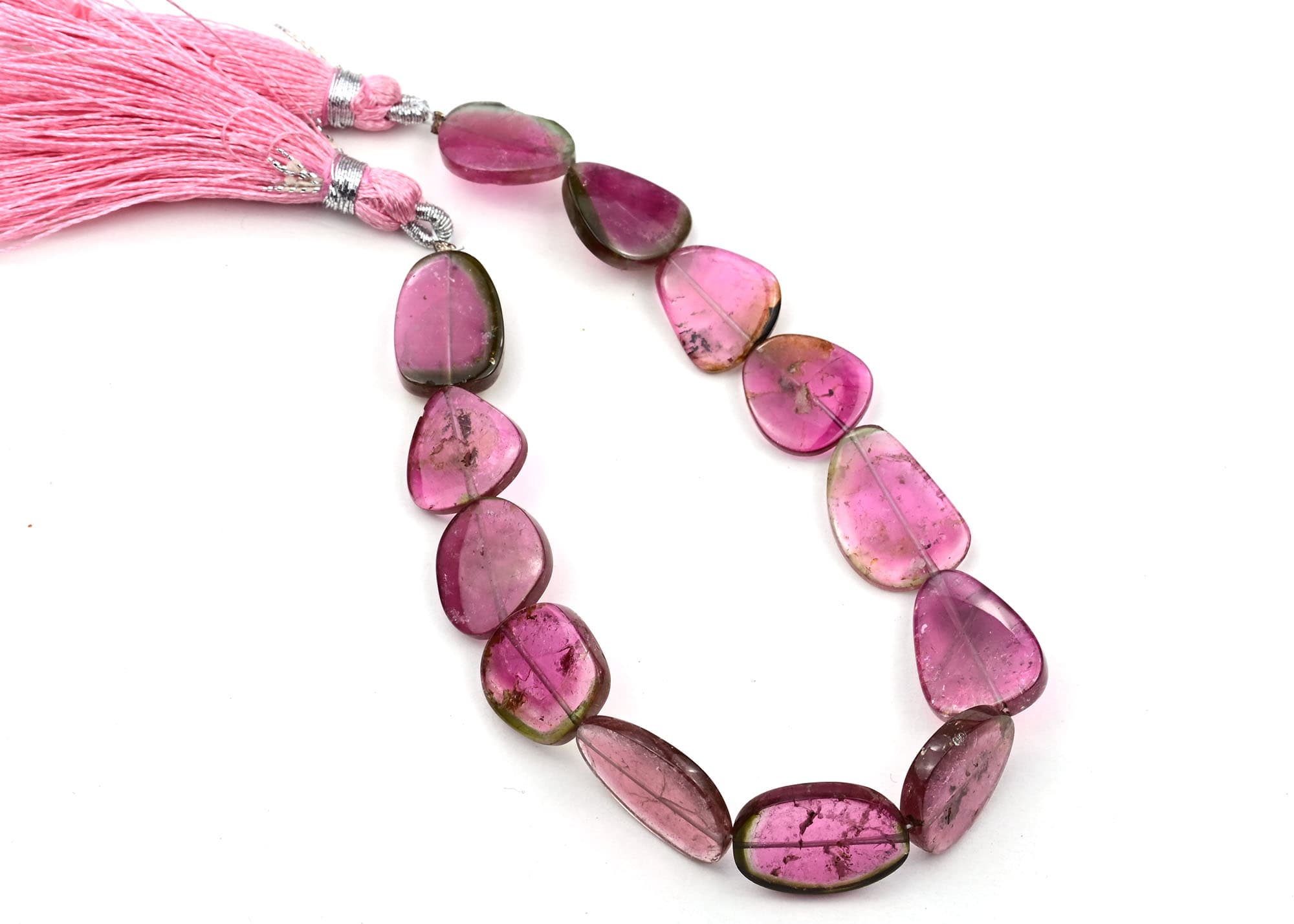 Watermelon Tourmaline Free Size Organic Cut Slices 85CTS, additional view