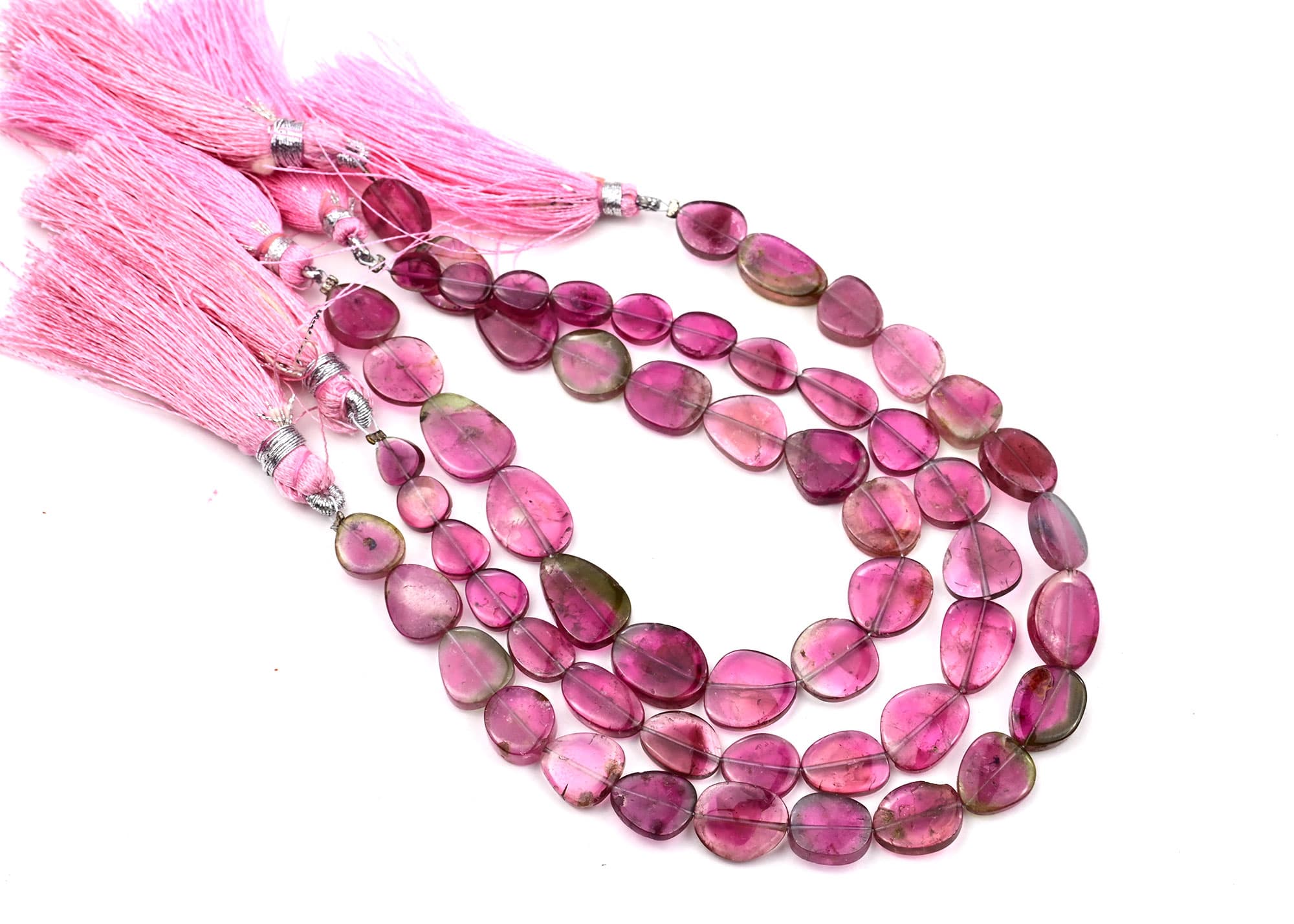 Watermelon Tourmaline Free Size Organic Cut Slices 85CTS, additional view