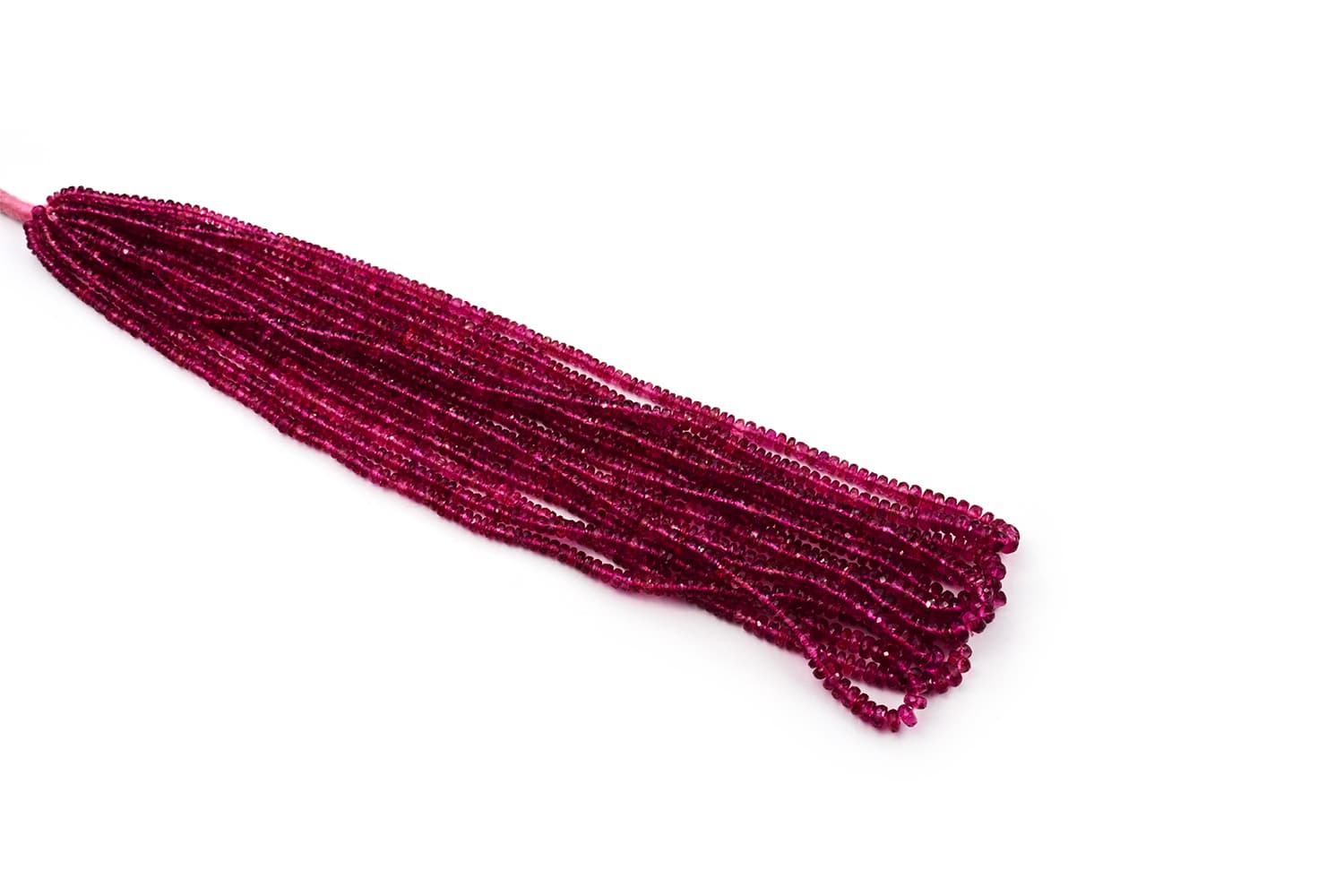 Pink Tourmaline Faceted Rondelle 3mm, additional view