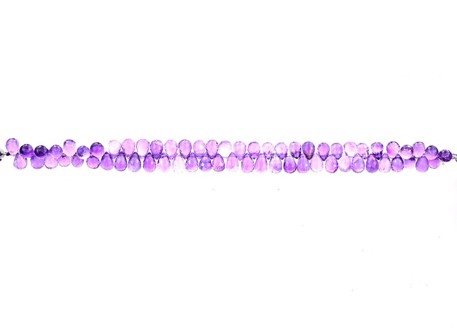 Amethyst 5X8mm Faceted Tear Drops (Calibrated), additional view