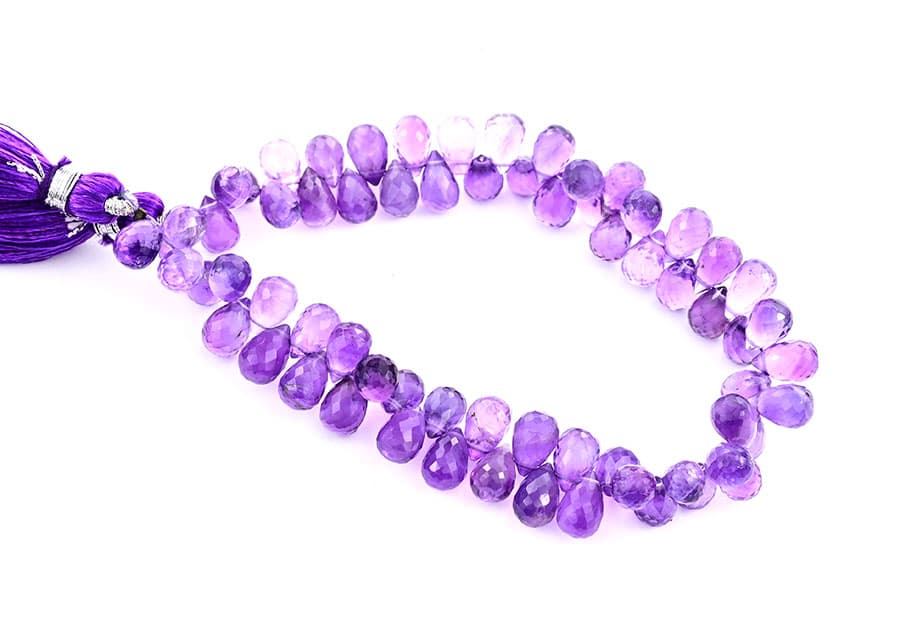 Amethyst 5X8mm Faceted Tear Drops (Calibrated), additional view