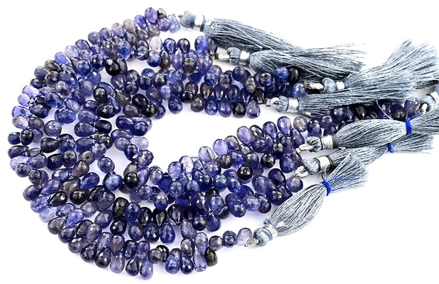 Iolite 5X8mm Faceted Tear Drops (Calibrated), additional view