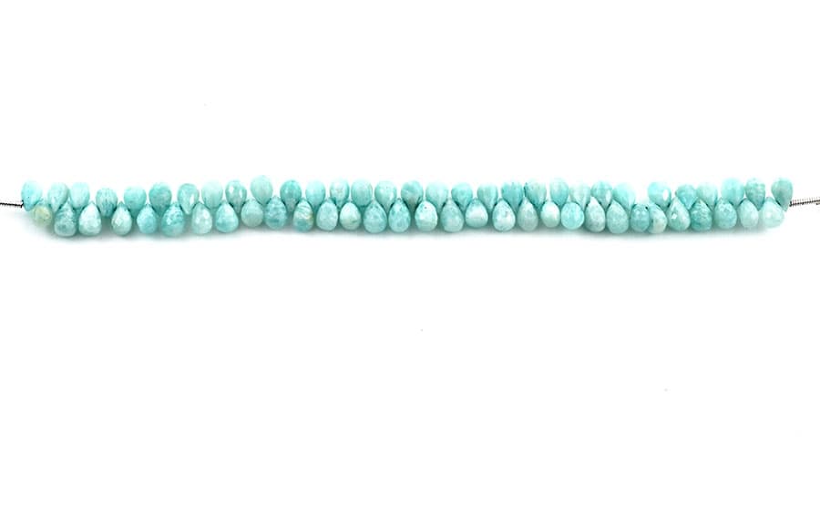 Amazonite 4X6mm Faceted Tear Drops (Calibrated), additional view