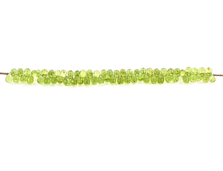 Peridot 4X6mm Faceted Tear Drops (Calibrated), additional view