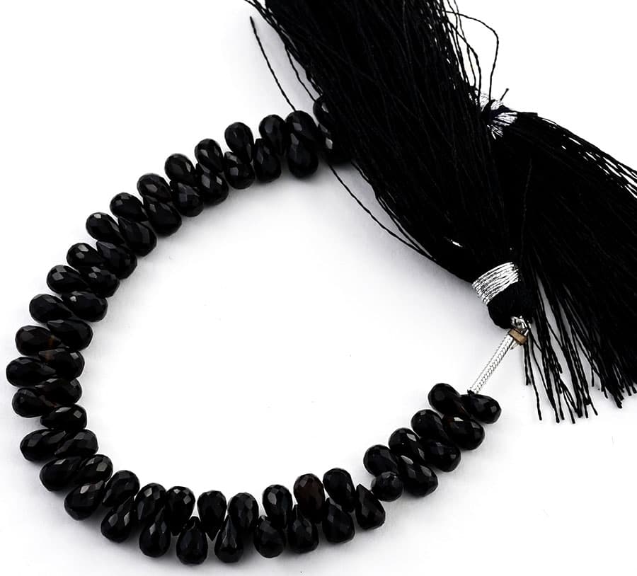 Black Spinal 3X5mm Faceted Tear Drops (Calibrated), additional view