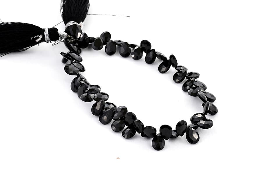 Black Spinal 5X7mm Faceted Pear(Calibrated), additional view