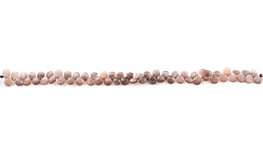 Chocolate Moonstone 5X7mm Faceted Pear(Calibrated), additional view