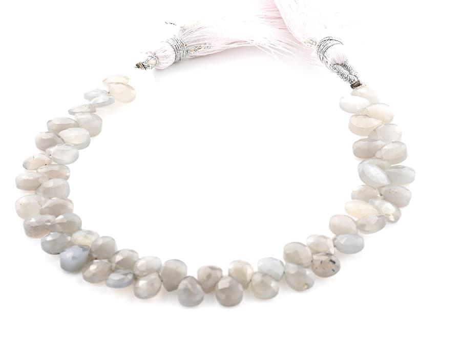 Gray Moonstone 5X7mm Faceted Pear(Calibrated), additional view
