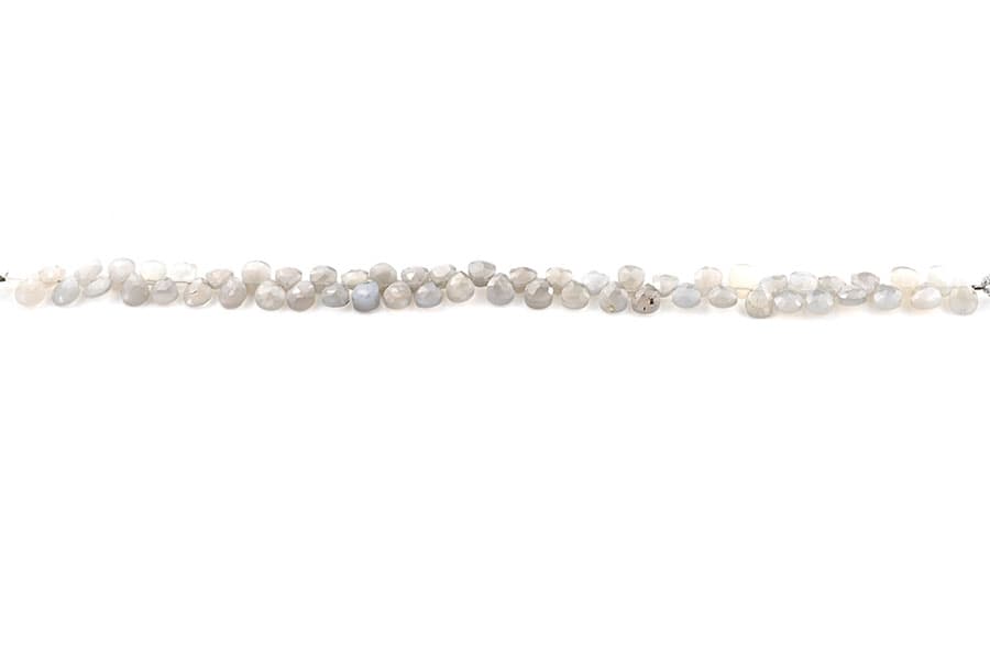 Gray Moonstone 5X7mm Faceted Pear(Calibrated), additional view