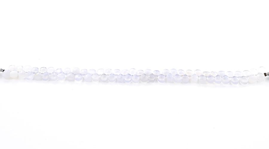 Natural Chalcedony 5X7mm Faceted Pear(Calibrated), additional view