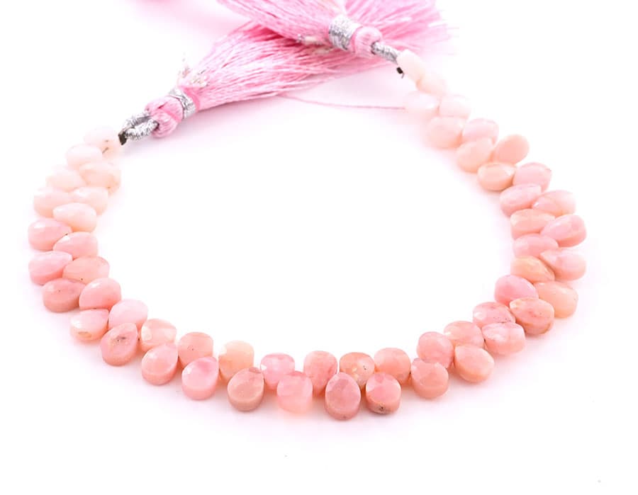Pink Opal 5X7mm Faceted Pear(Calibrated), additional view