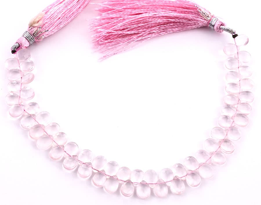 Rose Quartz 5X7mm Faceted Pear(Calibrated), additional view