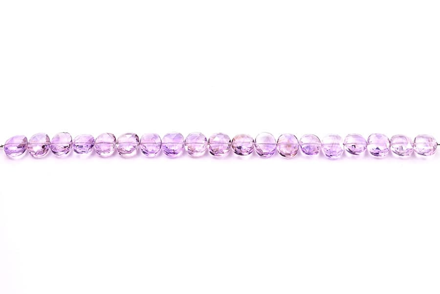 Pink Amethyst 10X13mm Faceted Oval Faceted (Center Drill), additional view