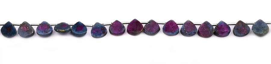 Ruby Zoisite 9x11mm Organic Cut Slice, additional view